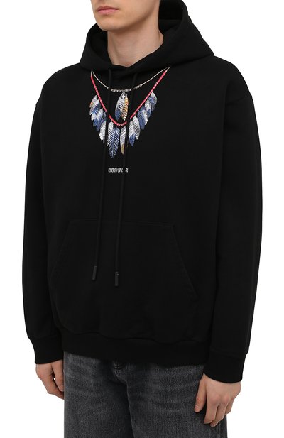 Хлопковое худи MARCELO BURLON, арт. CMBB040S21FLE002, фото 3