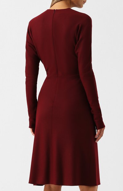 Шерстяное платье с круглым вырезом и драпировкой LANVIN, арт. RW-DR235J-TJ02-A18, фото 4