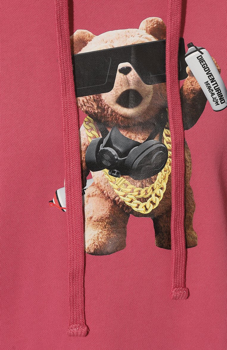 Хлопковое худи DIEGO VENTURINO, арт. FW22-DV FLH P0G_WMN, фото 5