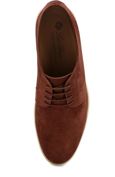Замшевые дерби на контрастной подошве LORO PIANA, арт. FAG1545, фото 5