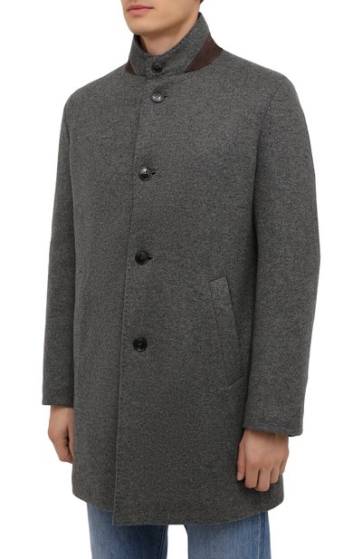 Кашемировое пальто с меховой подкладкой ANDREA CAMPAGNA, арт. 21U259-JER1CNMER, фото 3