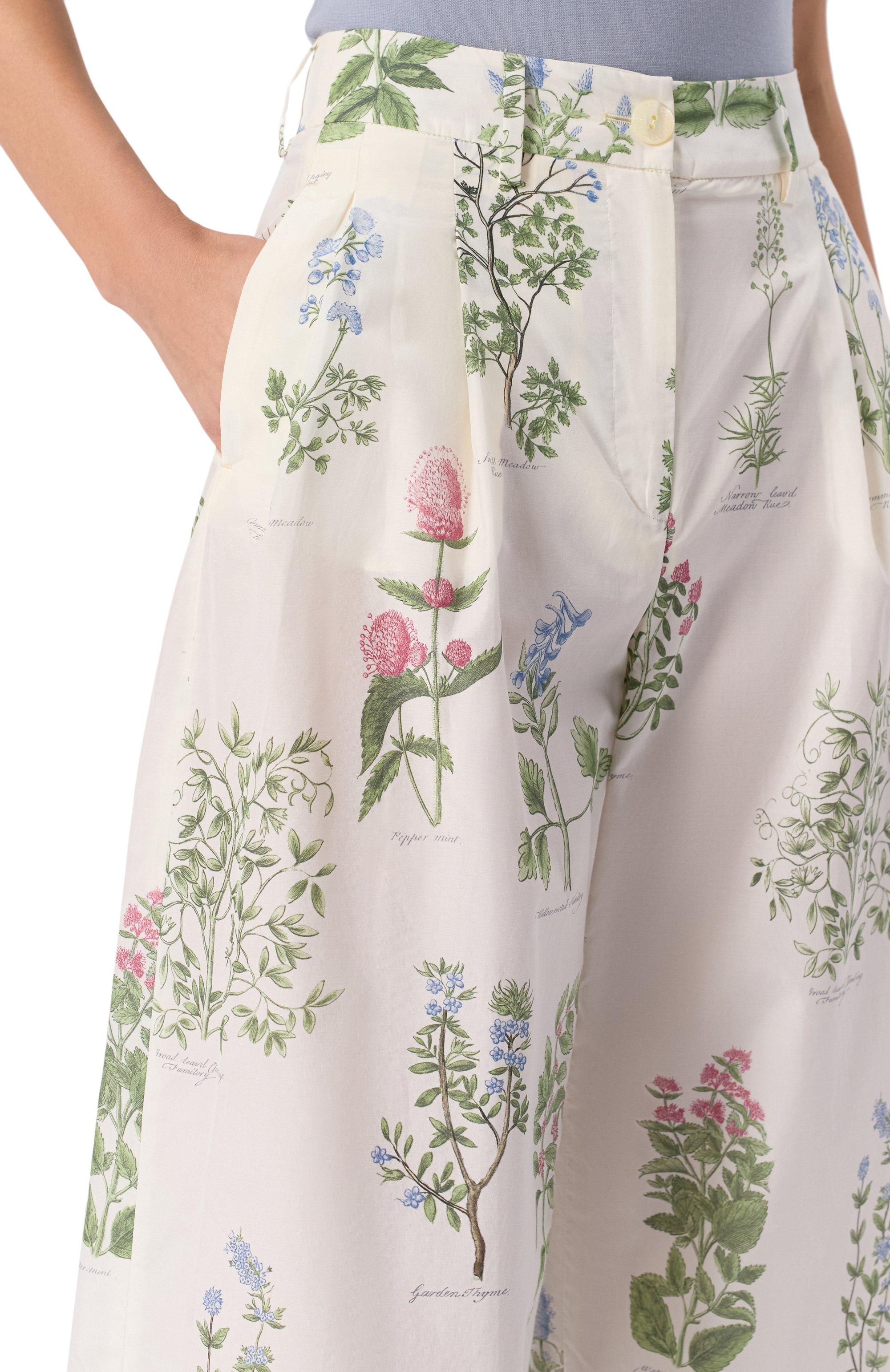 Брюки из хлопка и шелка COLOMBO белого цвета по цене 195000 руб., арт. PA00549/STAF/T0294-U-1Z, фото 5 Брюки из хлопка и шелка COLOMBO, арт. PA00549/STAF/T0294-U-1Z, фото 5