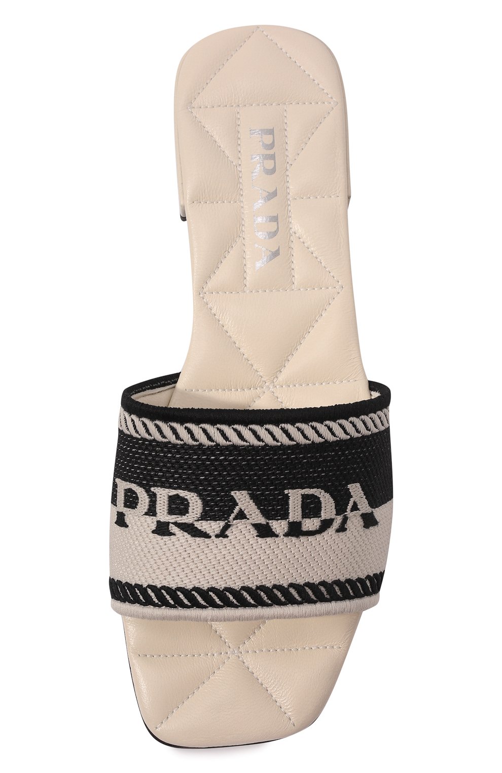 Текстильные шлепанцы PRADA, арт. 1XX612-3LKB-F0N12-B010, фото 6