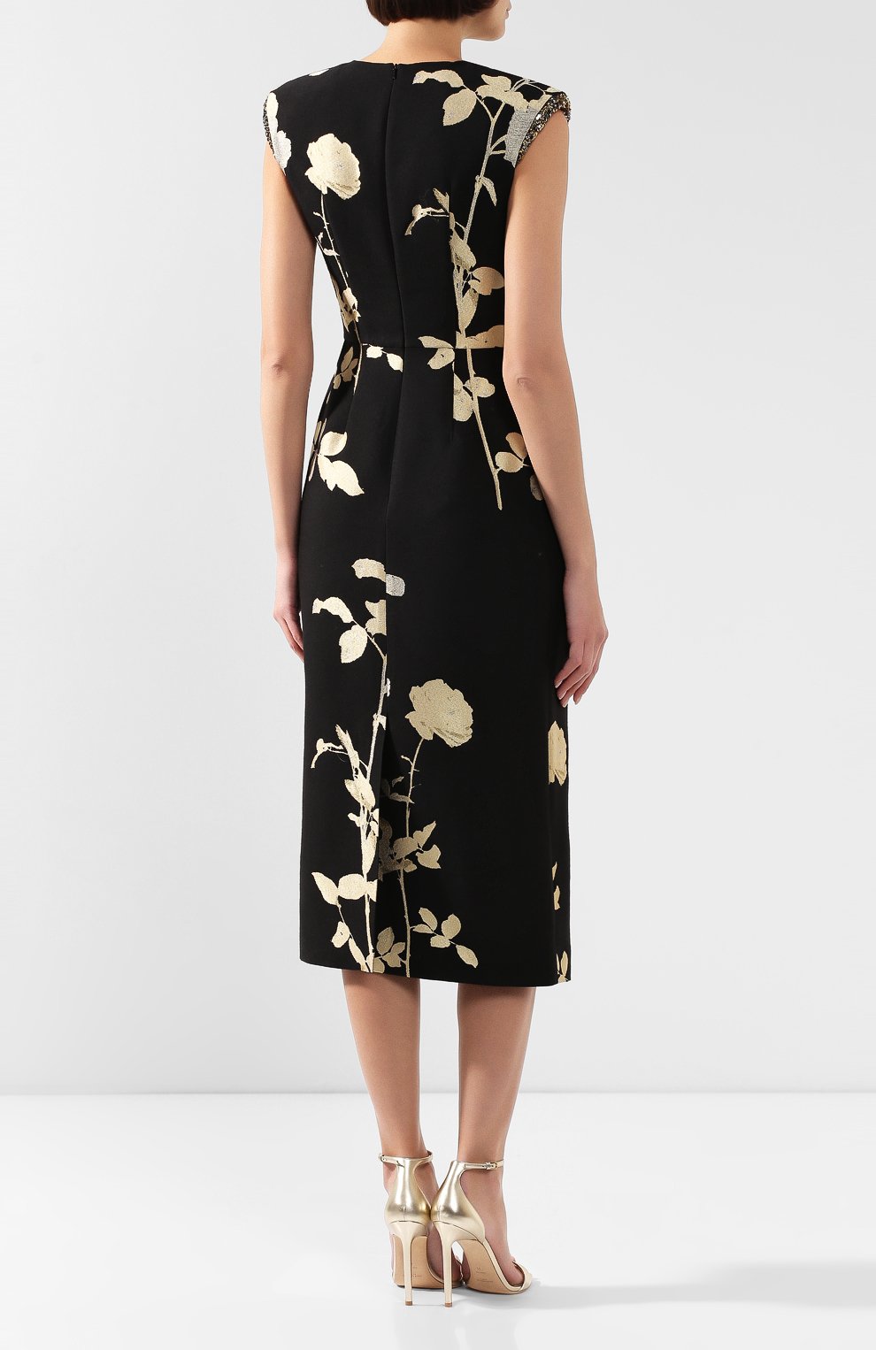Платье из смеси шерсти и вискозы DRIES VAN NOTEN, арт. 192-11047-8361, фото 4