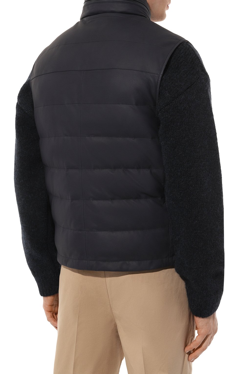 Кожаный жилет BRUNELLO CUCINELLI, арт. MPJER1924, фото 4