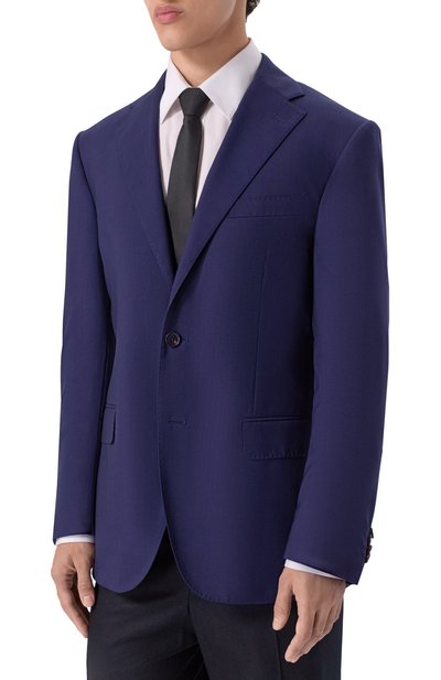 Шерстяной пиджак CORNELIANI темно-синего цвета по цене 114000 руб., арт. 256008-2518563, фото 4 Шерстяной пиджак CORNELIANI, арт. 256008-2518563, фото 4