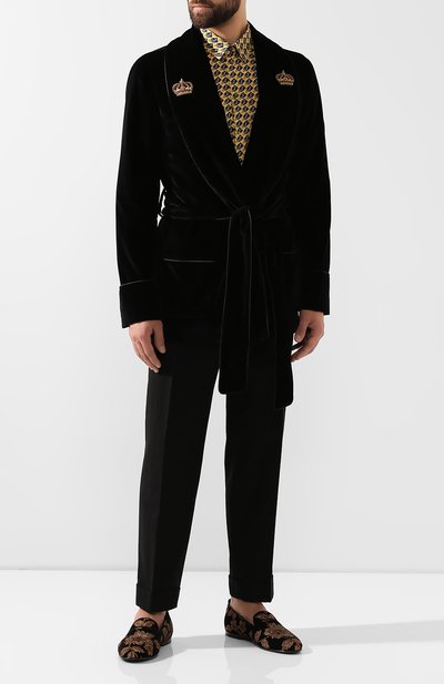 Хлопковый пиджак DOLCE & GABBANA, арт. G001JZ/FUWBN, фото 2