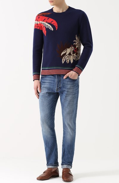 Лоферы из кожи крокодила GUCCI, арт. 450853/EC200, фото 2