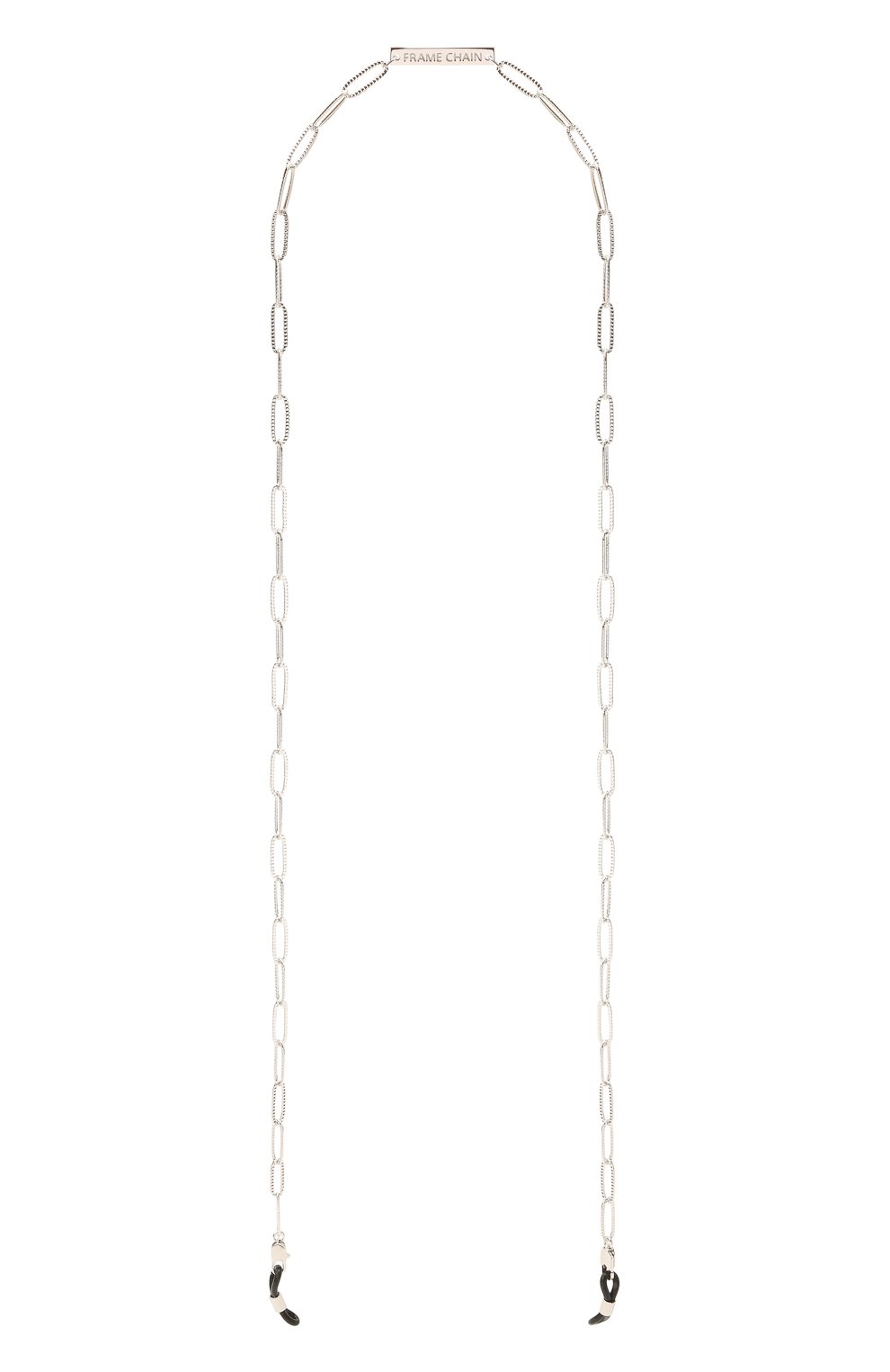 Цепочка для очков FRAME CHAIN серебряного цвета по цене 15350 руб., арт. RH0NDA WHITE G0LD, фото 1 Цепочка для очков FRAME CHAIN, арт. RH0NDA WHITE G0LD, фото 1