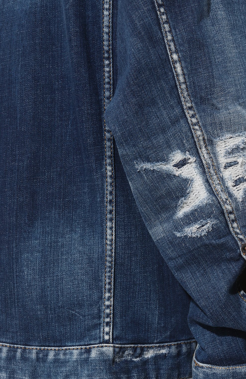 Джинсовая куртка DSQUARED2 синего цвета по цене 87000 руб., арт. S75AM0953/S30342, фото 6 Джинсовая куртка DSQUARED2, арт. S75AM0953/S30342, фото 6