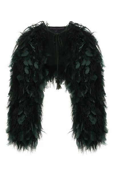 Меховая накидка с отделкой перьями RALPH LAUREN, арт. 940/IQC66/RQC66, фото 1