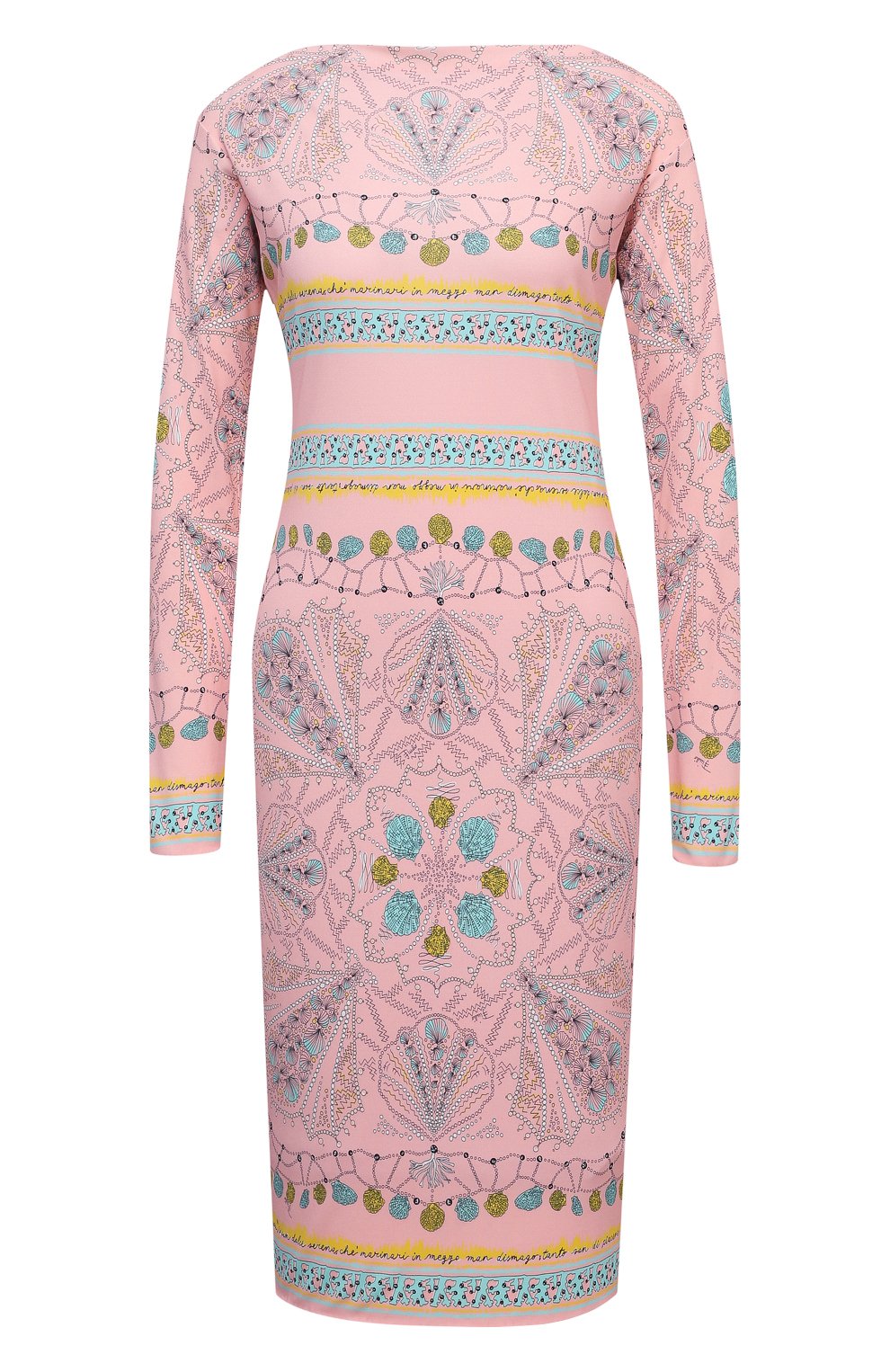 Платье из вискозы и шелка EMILIO PUCCI розового цвета по цене 94050 руб., арт. 1HJH40/1H747, фото 1 Платье из вискозы и шелка EMILIO PUCCI, арт. 1HJH40/1H747, фото 1