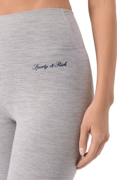 Легинсы SPORTY AND RICH серого цвета по цене 19300 руб., арт. PA00268326GY03, фото 5 Легинсы SPORTY AND RICH, арт. PA00268326GY03, фото 5