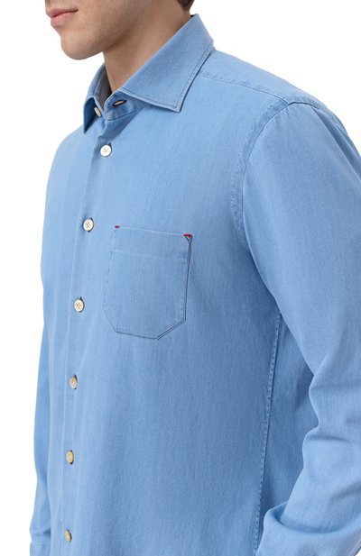 Джинсовая рубашка KITON, арт. UMCNERH0922703, фото 5