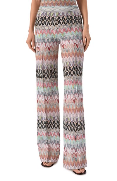Брюки из вискозы и хлопка MISSONI разноцветного цвета по цене 136000 руб., арт. DS26SI09/BR014Z, фото 3 Брюки из вискозы и хлопка MISSONI, арт. DS26SI09/BR014Z, фото 3
