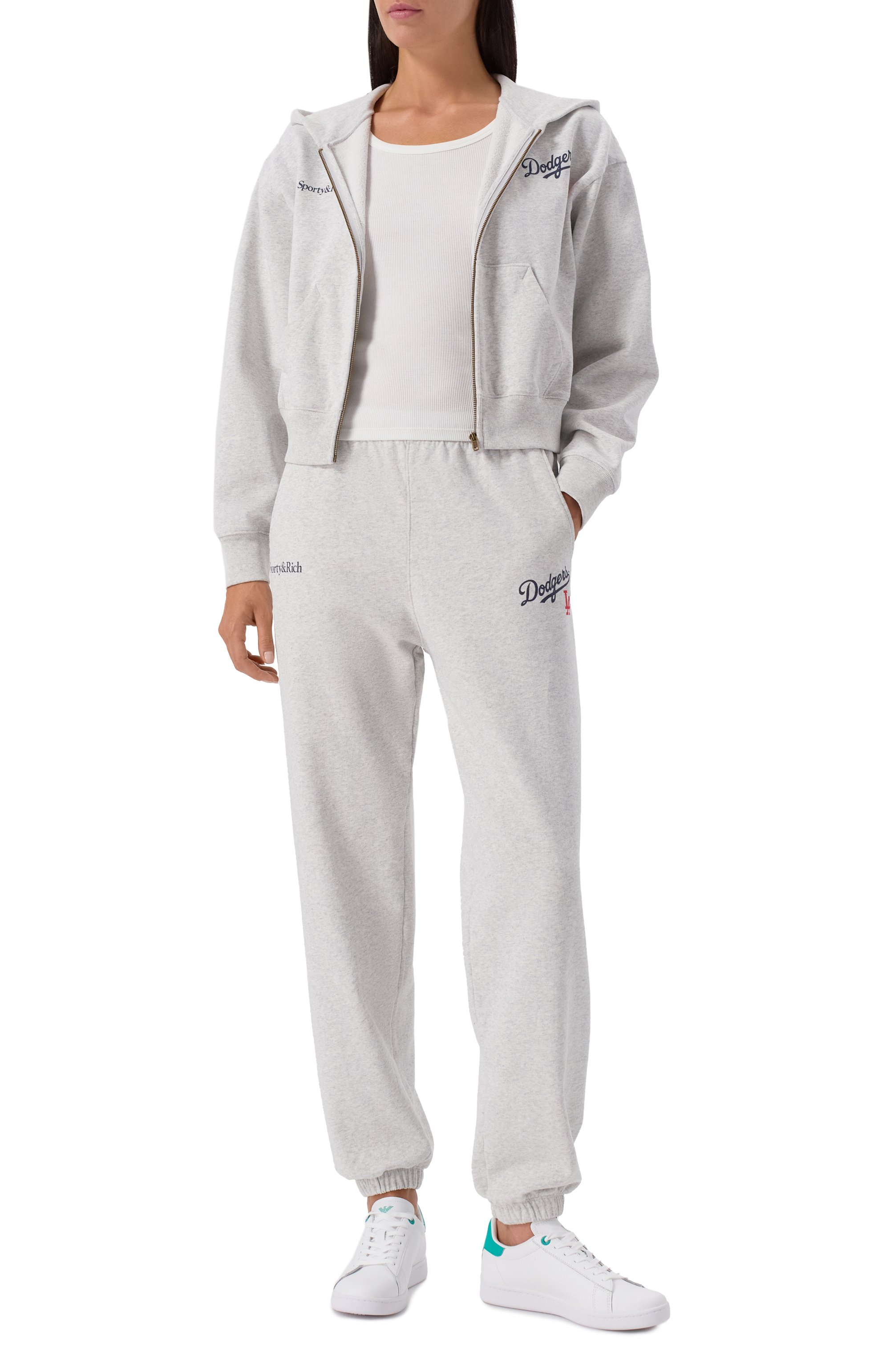 Хлопковые джоггеры sporty & rich x la dodgers SPORTY AND RICH, арт. PA036627666GY03, фото 2