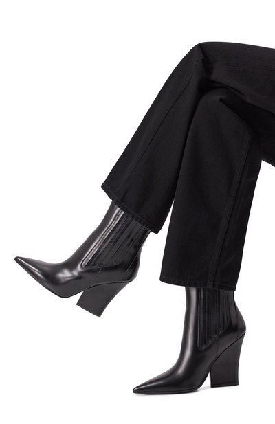 Кожаные ботильоны vlogo lockette VALENTINO, арт. 5W0S0KS9/LQV, фото 3