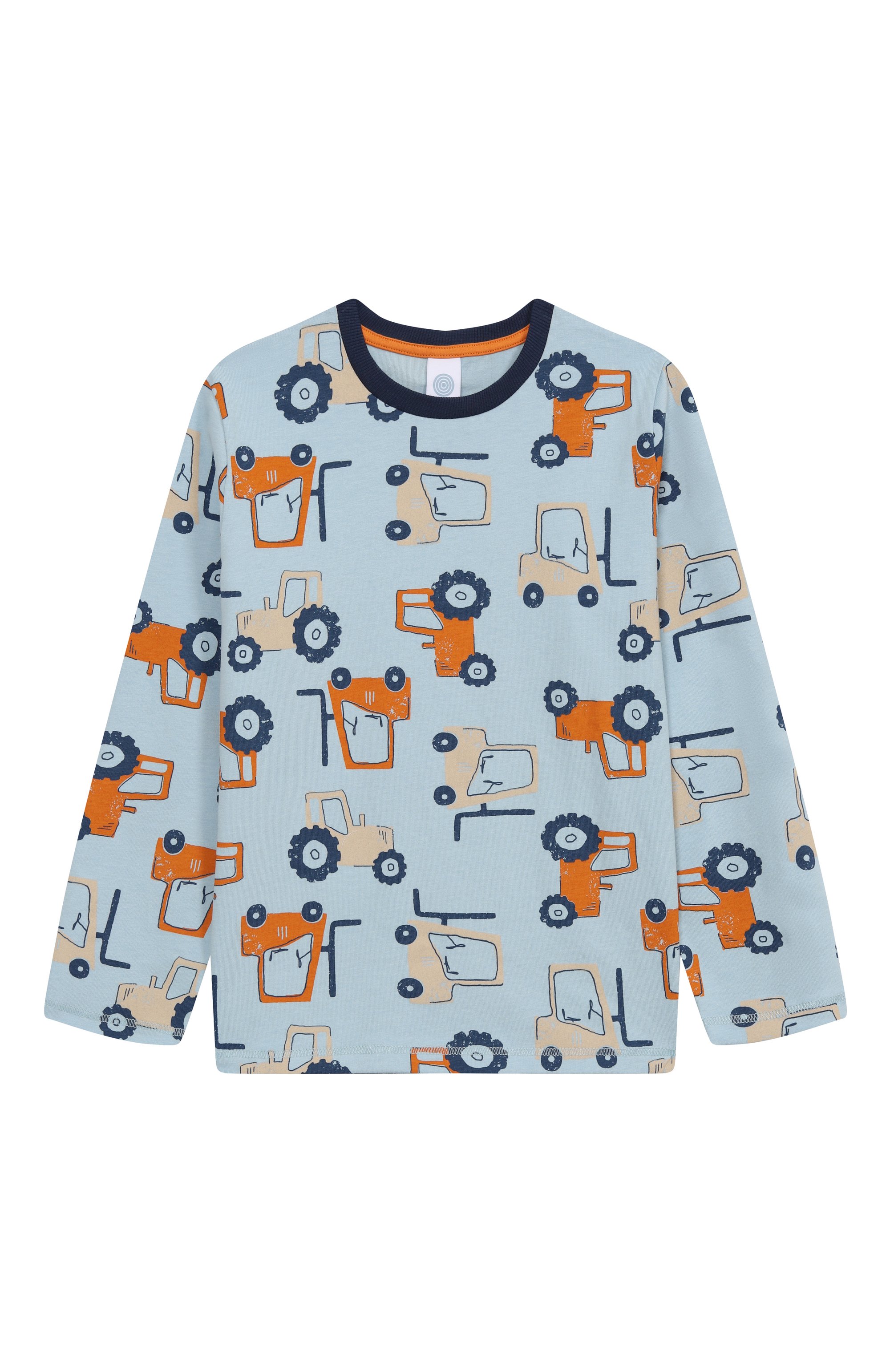 Хлопковая пижама SANETTA голубого цвета по цене 8195 руб., арт. 233625, фото 2 Хлопковая пижама SANETTA, арт. 233625, фото 2