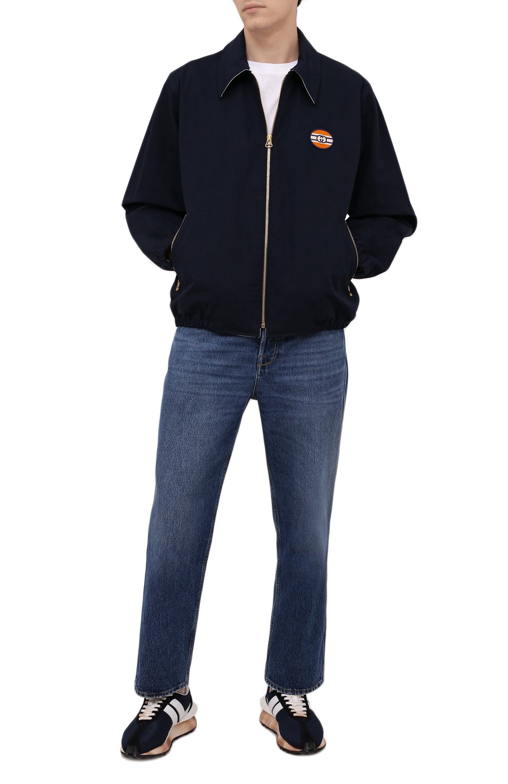 Бомбер GUCCI синего цвета по цене 216000 руб., арт. 654837/ZAGVY, фото 2 Бомбер GUCCI, арт. 654837/ZAGVY, фото 2