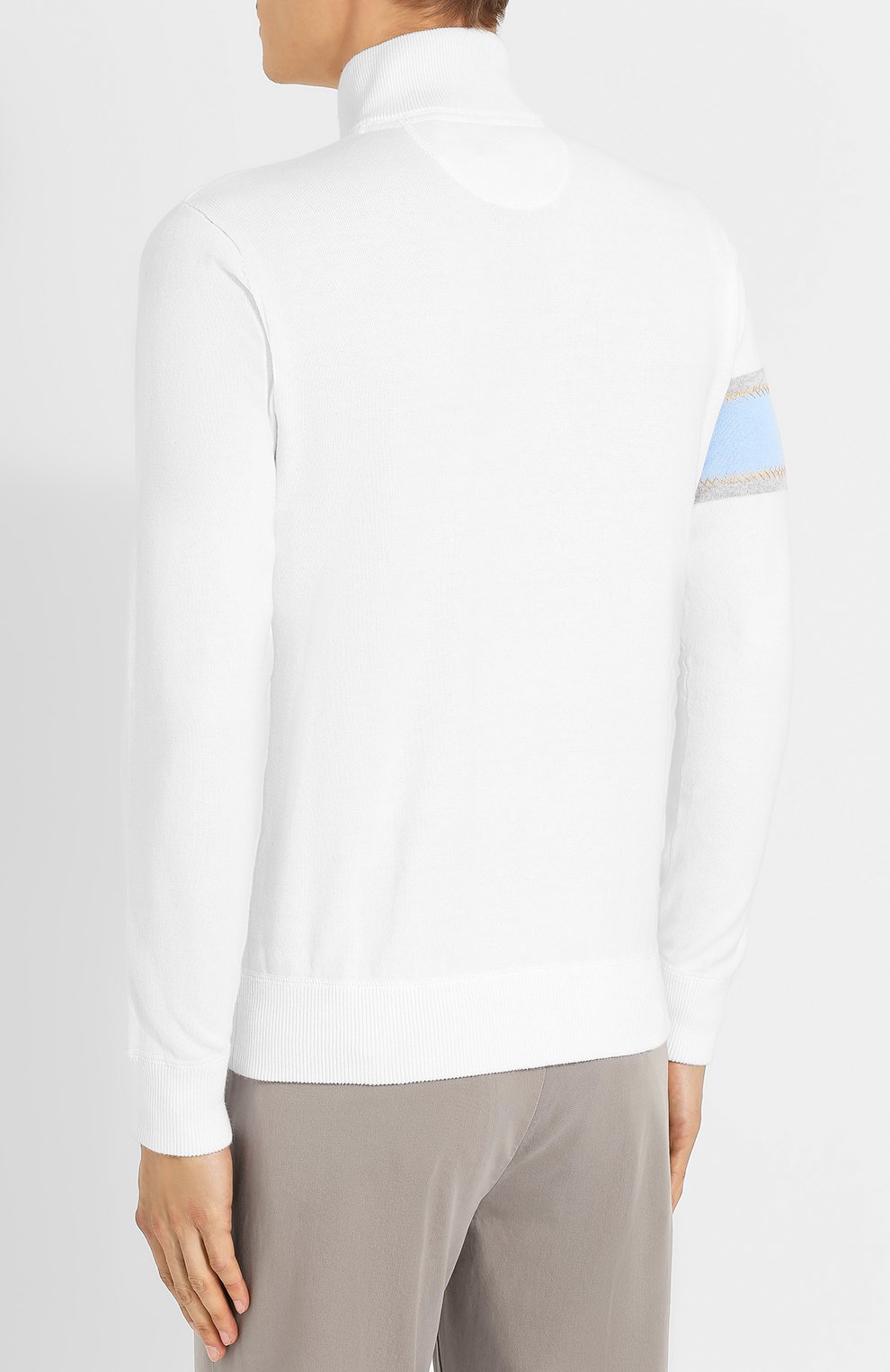 Хлопковый кардиган на молнии с воротником-стойкой LA MARTINA, арт. MMS003/XC001, фото 4