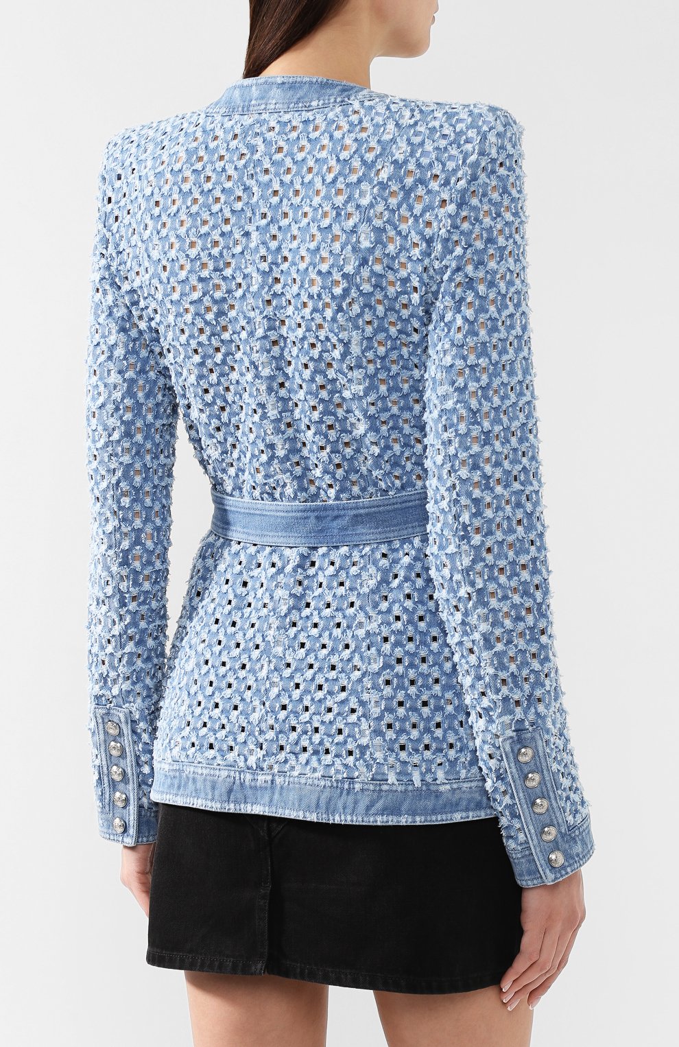 Джинсовый жакет BALMAIN, арт. RF27475/D032, фото 4