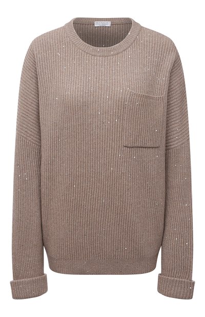 Женский пуловер из кашемира и шерсти BRUNELLO CUCINELLI, арт. MBM755800