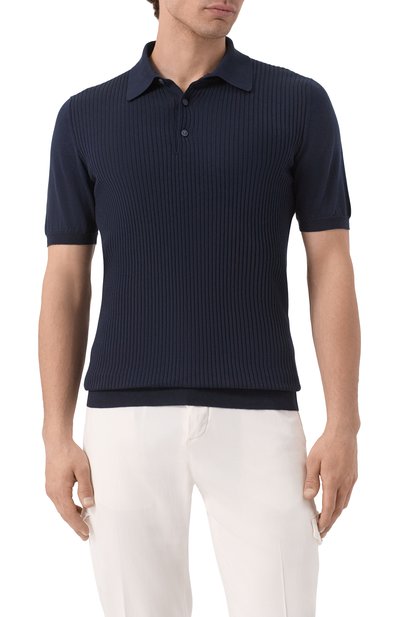 Хлопковое поло KITON, арт. UMK071260H, фото 3