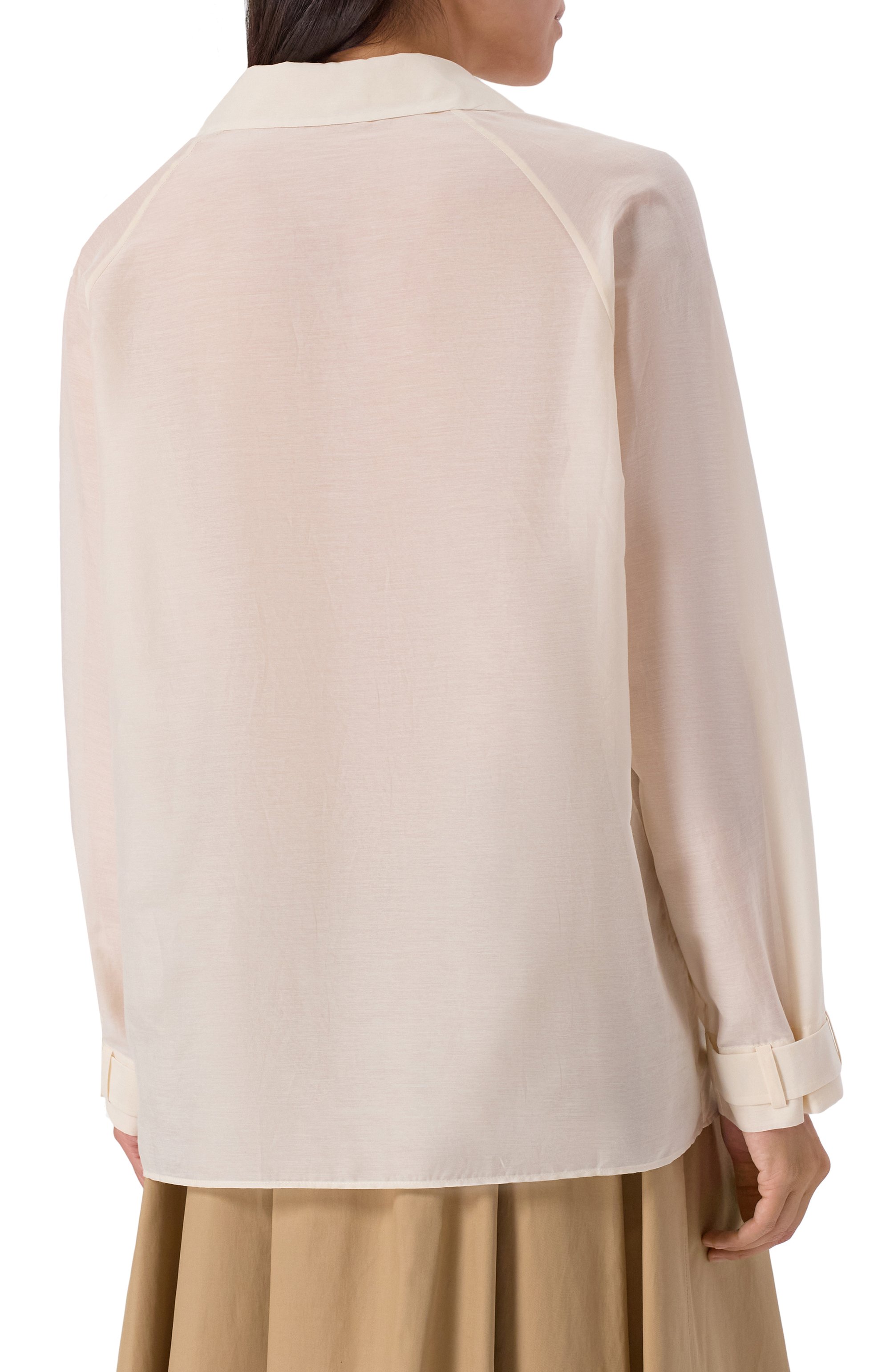 Рубашка из хлопка и шелка 12 STOREEZ, арт. 132257, фото 4