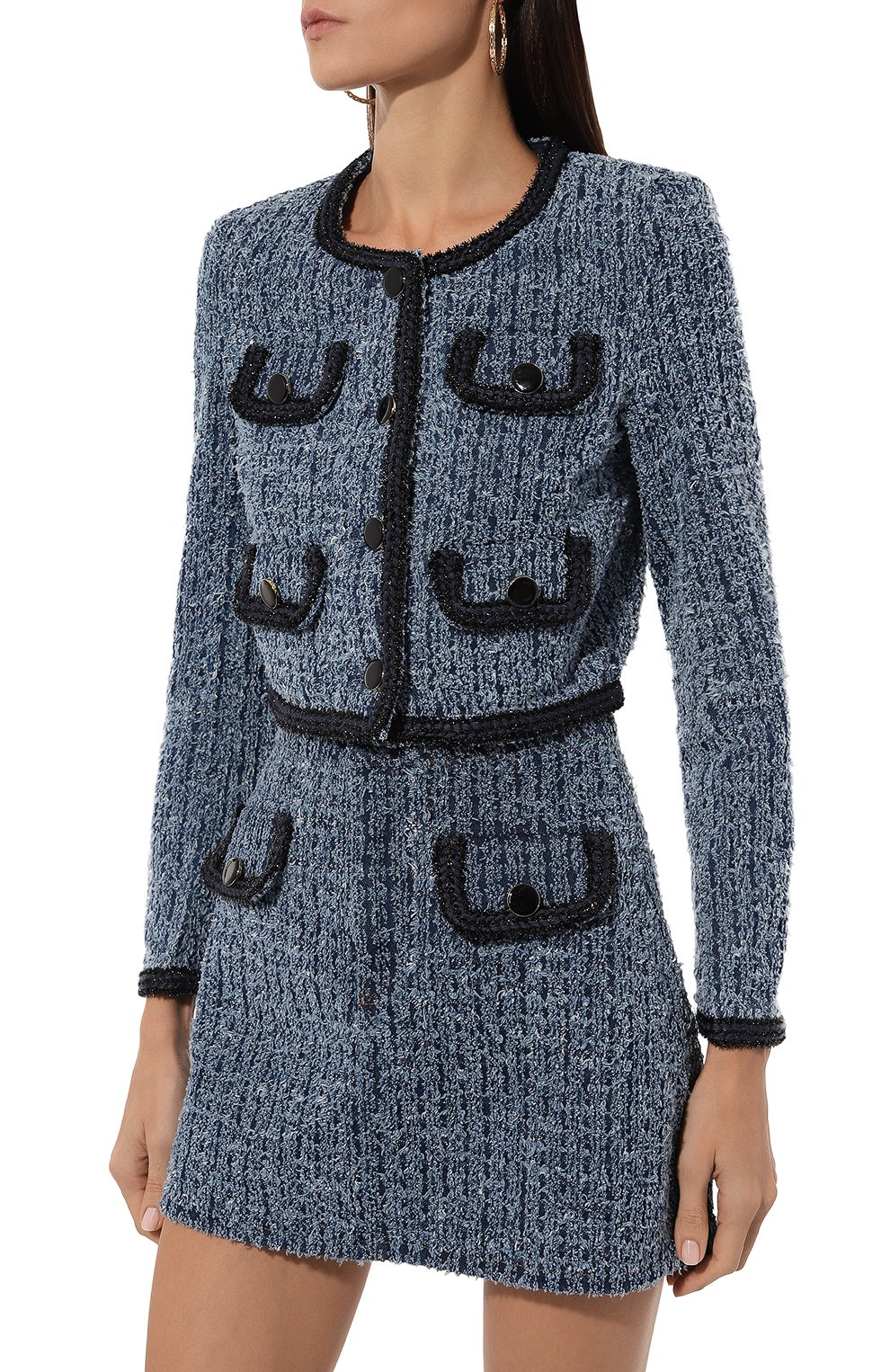 Джинсовый жакет SELF-PORTRAIT, арт. PF24-826J-BL, фото 3