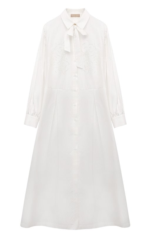 

Хлопковое платье Elie Saab junior, Белый