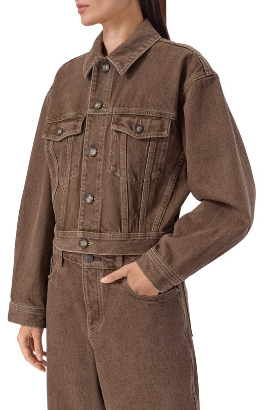 Джинсовая куртка 12 STOREEZ 135939 Коричневый  135939 Фото 3