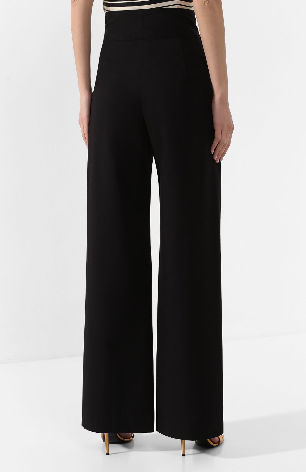 Брюки из смеси хлопка и шелка DRIES VAN NOTEN, арт. 201-10959-9293, фото 4