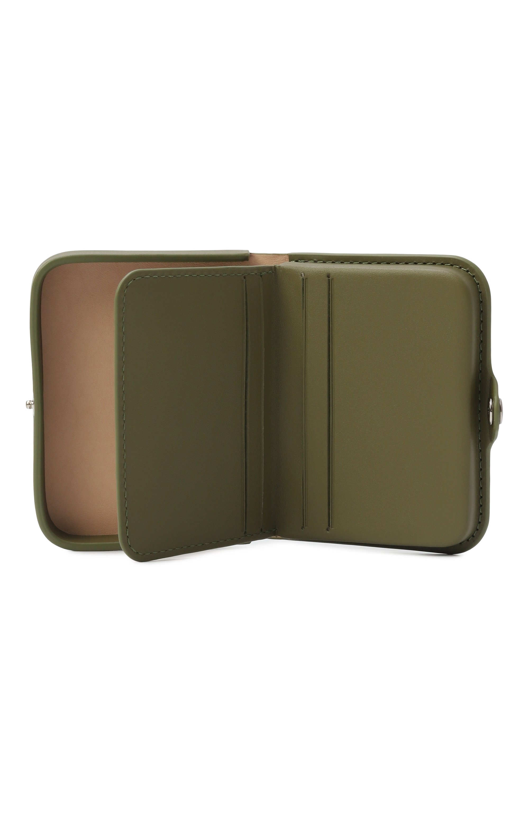 Кожаный футляр для кредитных карт A.P.C. хаки цвета по цене 31600 руб., арт. PXAWV-H63176, фото 3 Кожаный футляр для кредитных карт A.P.C., арт. PXAWV-H63176, фото 3