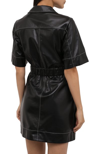 Кожаное платье GANNI, арт. F5969, фото 4