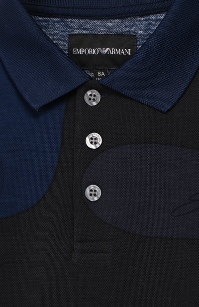 Хлопковое поло EMPORIO ARMANI, арт. 3G4FR9/1JRUZ, фото 3