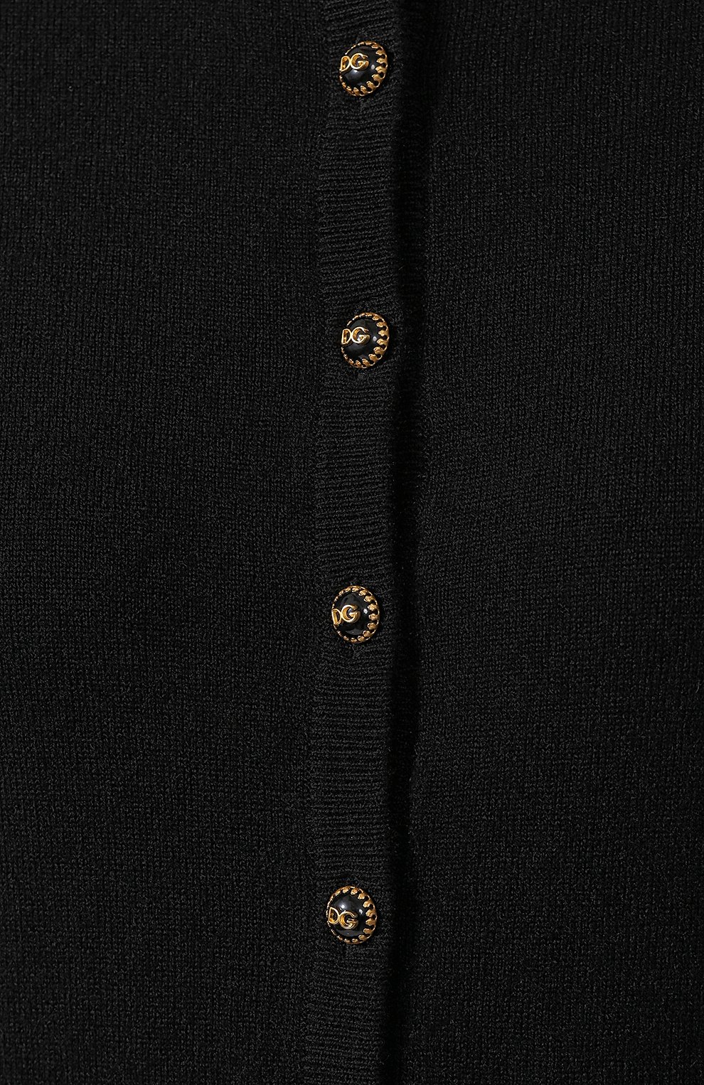 Кашемировый кардиган DOLCE & GABBANA черного цвета по цене 113000 руб., арт. FX451T/JAWQP, фото 5 Кашемировый кардиган DOLCE & GABBANA, арт. FX451T/JAWQP, фото 5