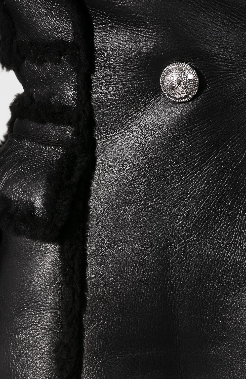 Укороченная дубленка BALMAIN черного цвета по цене 394000 руб., арт. SF28432/L080, фото 5 Укороченная дубленка BALMAIN, арт. SF28432/L080, фото 5