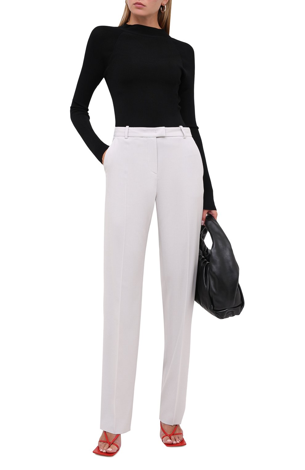 Шерстяные брюки GIORGIO ARMANI серого цвета по цене 89950 руб., арт. 0WHPP0DJ/T01QW, фото 2 Шерстяные брюки GIORGIO ARMANI, арт. 0WHPP0DJ/T01QW, фото 2