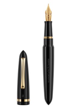 Перьевая ручка MONTEGRAPPA черного цвета, арт. ISVEN3AC | Фото 1 (Нос: Не проставлено; Региональные ограничения белый список (Axapta Mercury): Не проставлено; Материал сплава: Сталь; Ограничения доставки: m-style)