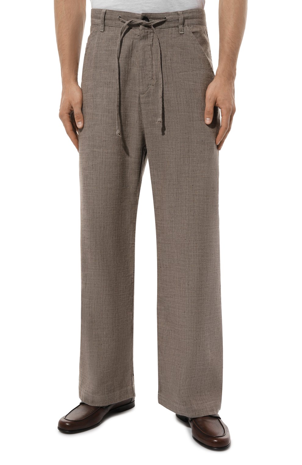 Брюки из хлопка и льна HANNES ROETHER, арт. BAN21D0L.6050, фото 3