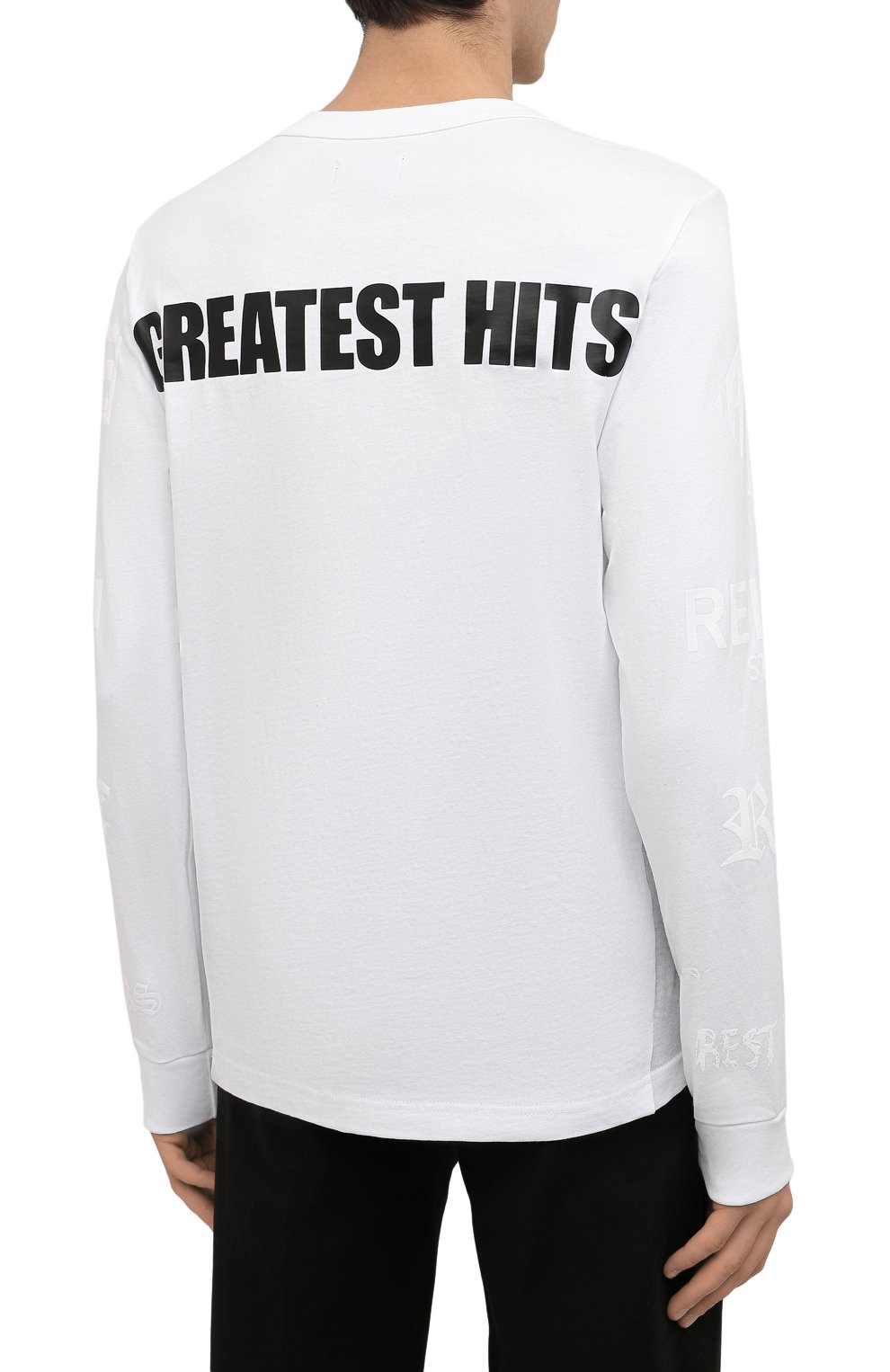 Хлопковый лонгслив RTA, арт. MF21-A094-7161WHTGT, фото 4