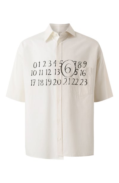 Мужская хлопковая рубашка MM6, арт. SH0DR0007/MTN041