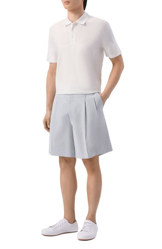 Хлопковые шорты MVST M26.2PM.T018/F134 STRIPED SEERSUCKER Серый  M26.2PM.T018/F134 STRIPED SEERSUCKER Фото 2