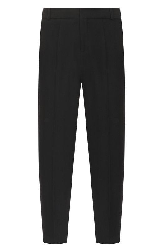 Шерстяные брюки Balmain FH1PM037/WC09 Чёрный FH1PM037/WC09