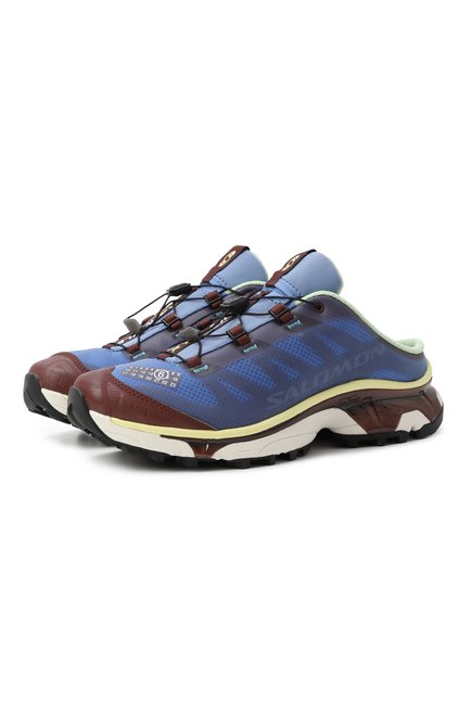Мужские текстильные кроссовки xt-4 mm6 x salomon MM6 синего цвета, арт. SH1WS0017/P8163 | Фото 1 (Автоматизация ТО: Проставлено; Материал внешний: Текстиль; Подошва: Массивная; Автоматизация состава: Проставлено; Материал внутренний: Текстиль)