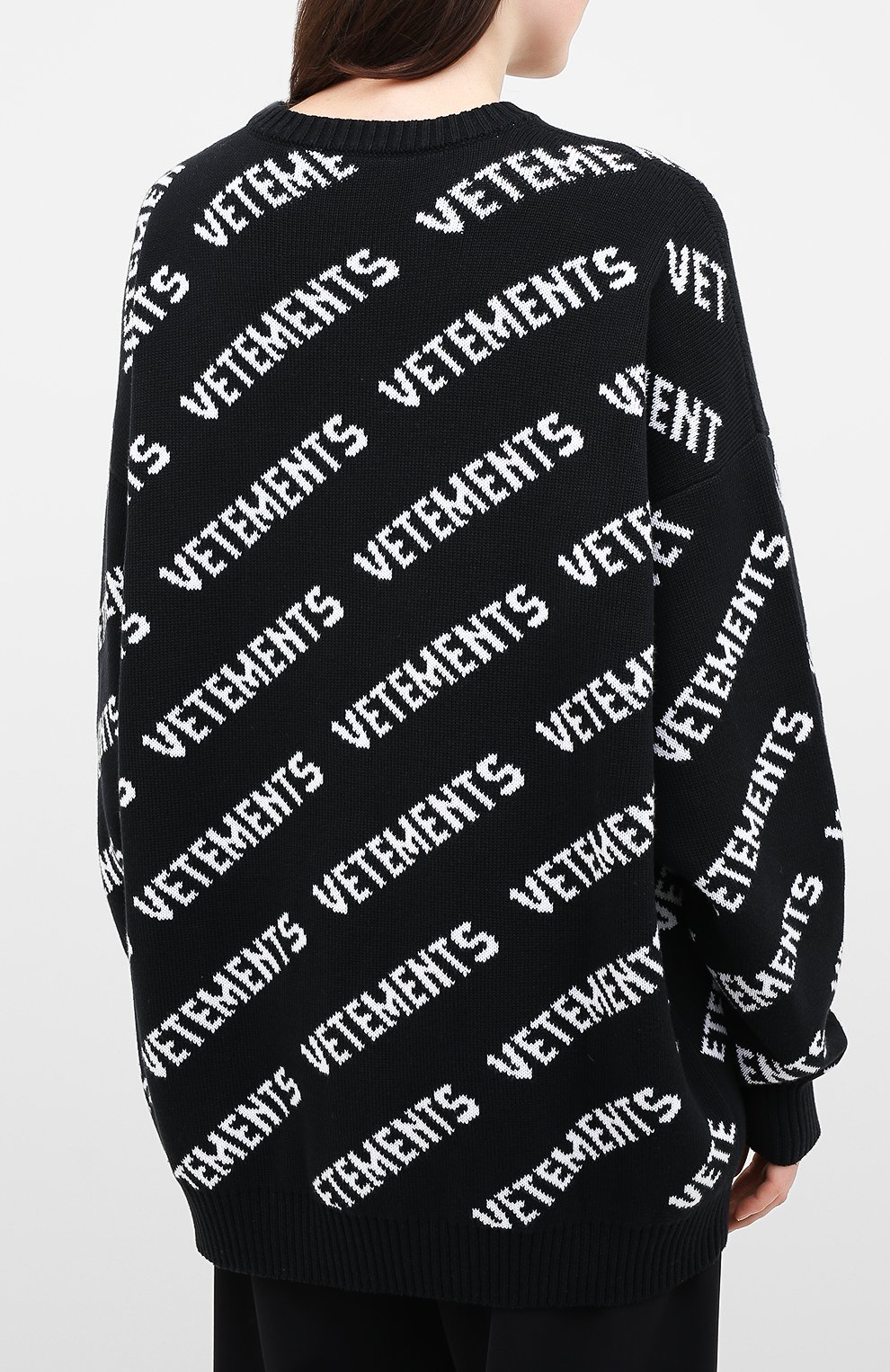 Свитер из хлопка и кашемира VETEMENTS, арт. UAH21KN047 1050/W, фото 4