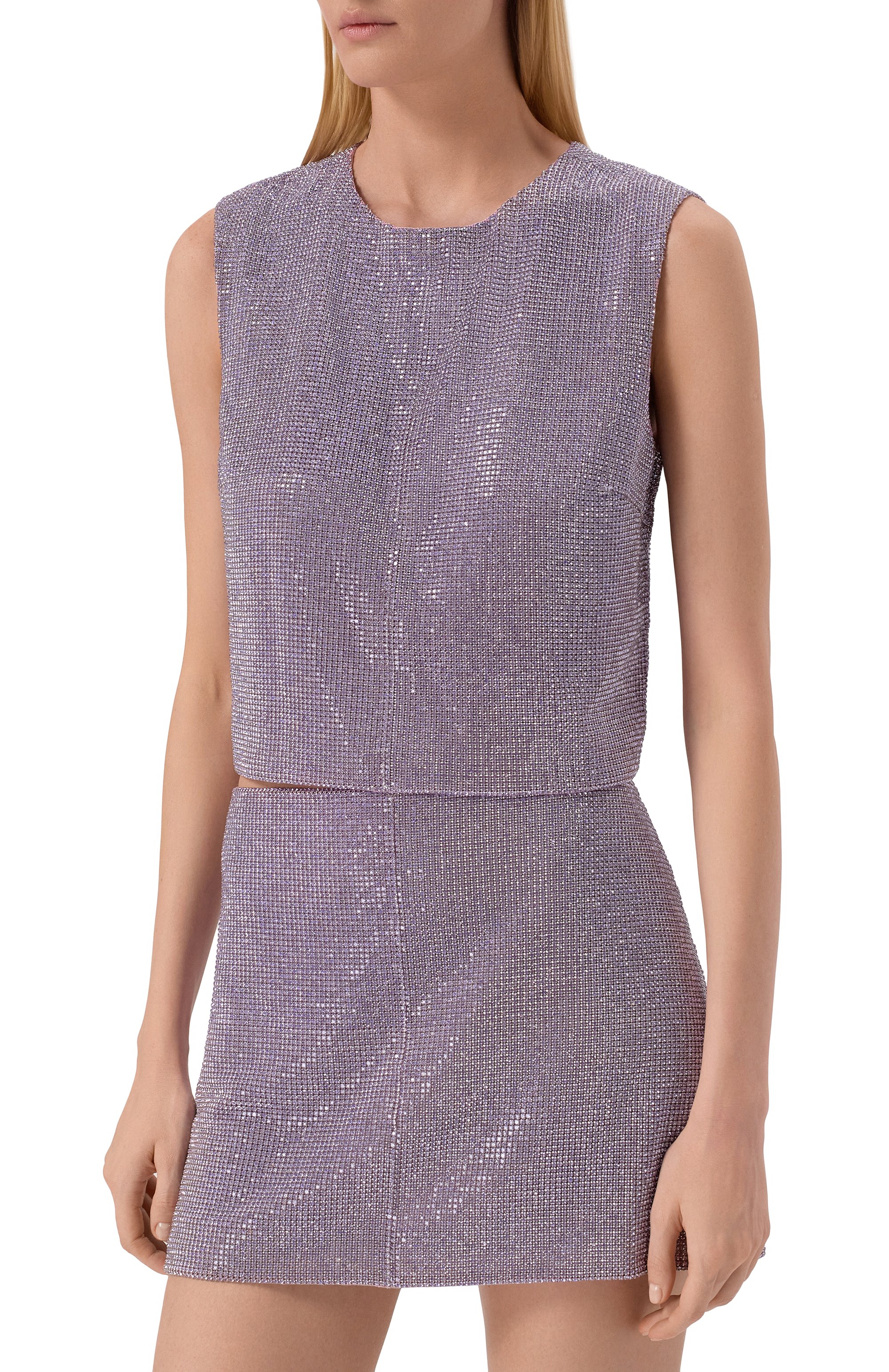 Топ с отделкой стразами SELF-PORTRAIT, арт. PF25023TL, фото 3