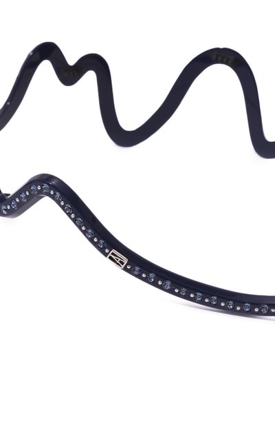 Ободок для волос ALEXANDRE DE PARIS синего цвета по цене 17400 руб., арт. AHB-15098-03 M, фото 4 Ободок для волос ALEXANDRE DE PARIS, арт. AHB-15098-03 M, фото 4