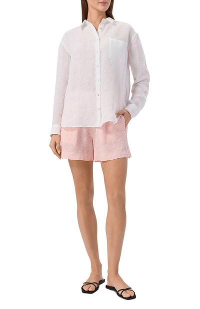 Льняные шорты 120% LINO, арт. 33ALIW29BR/000G465, фото 2