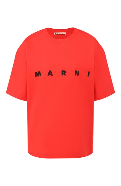 Женская хлопковая футболка MARNI, арт. THJET49EP1/SCP89